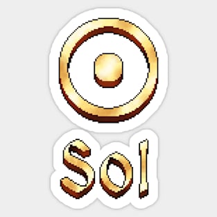 Golden Sol Sticker